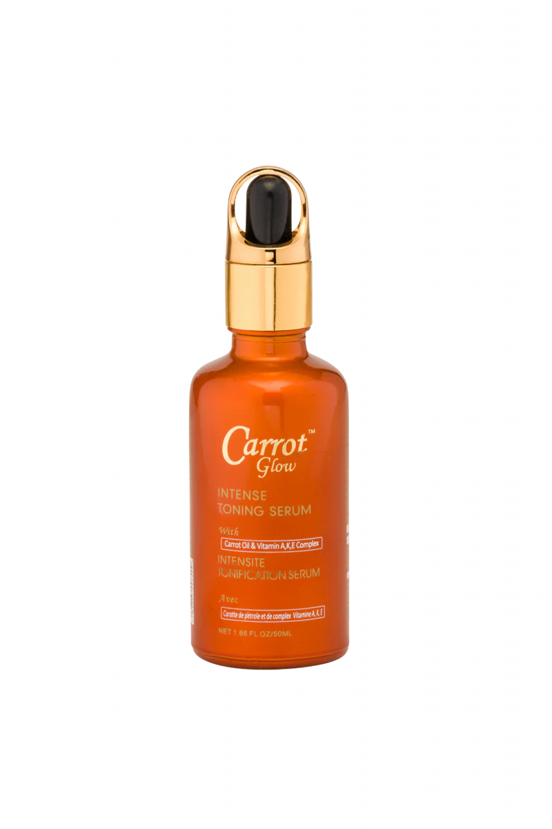 GLOW - Carrot Glow Sérum tonifiant intense  à l'huile de carotte et au complexe de vitamines A, K et E  50ML