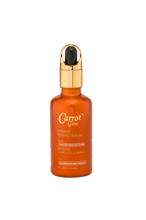 GLOW - Carrot Glow Sérum tonifiant intense  à l'huile de carotte et au complexe de vitamines A, K et E  50ML