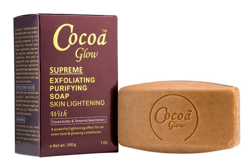 GLOW - Savon exfoliant suprême Cocoa Glow au beurre de cacao et à l'extrait de graines de tamarin