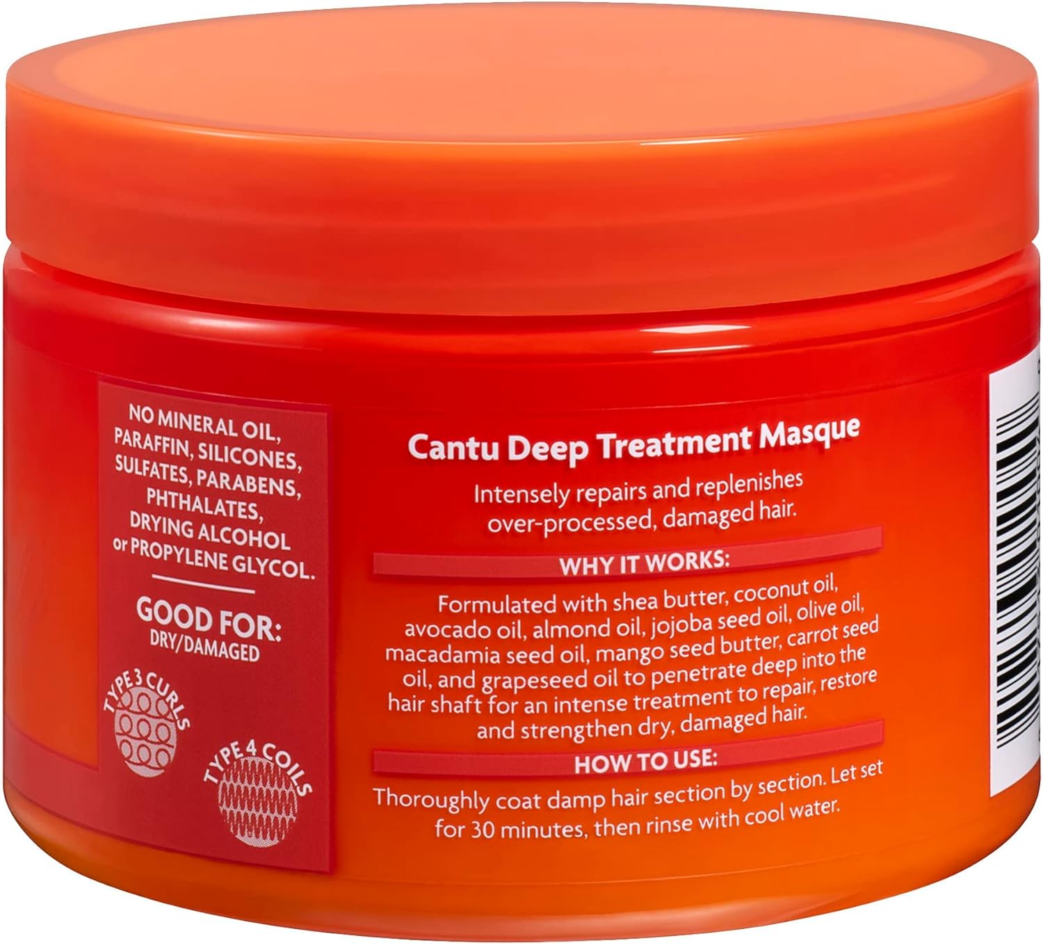 Masque de traitement Fortifiant pour les cheveux secs et abîmés, 340 g
