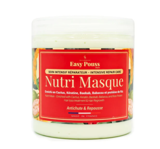 EASY POUSS Masque Nutri Réparateur - Stop Cheveux Cassés - Masque Capillaire Ultra Protéiné 250ML