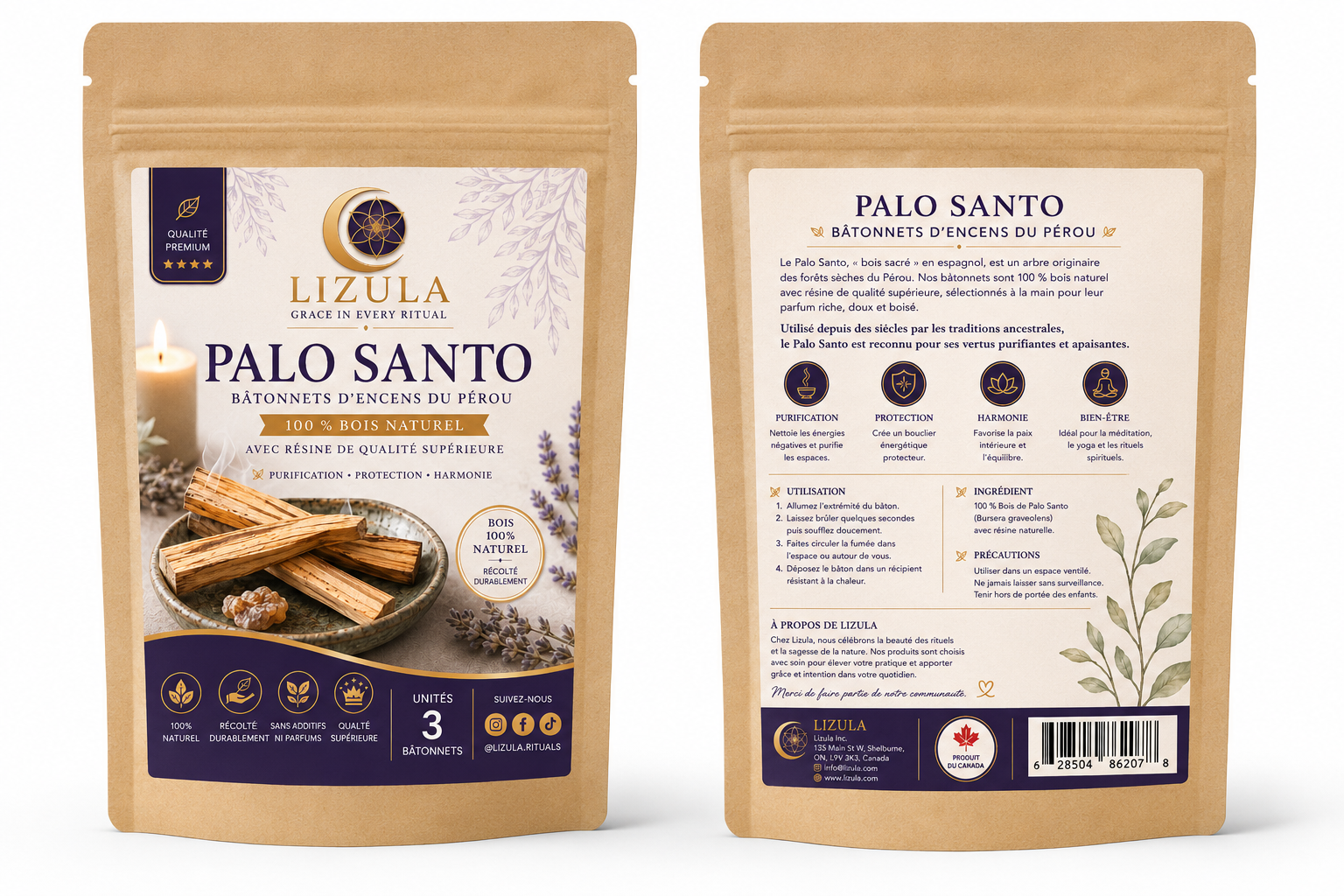 Palo Santo (Bois Sacré du Pérou) - Purification, Protection et Déblocage Énergétique