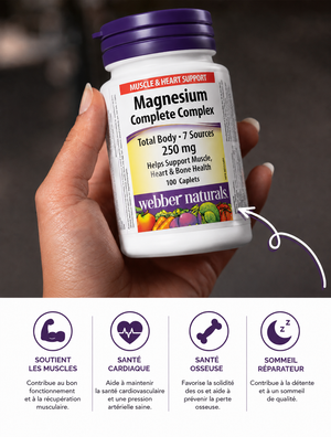 Complement Alimentaire -  Magnésium Complexe 7 sources , 100 caplets