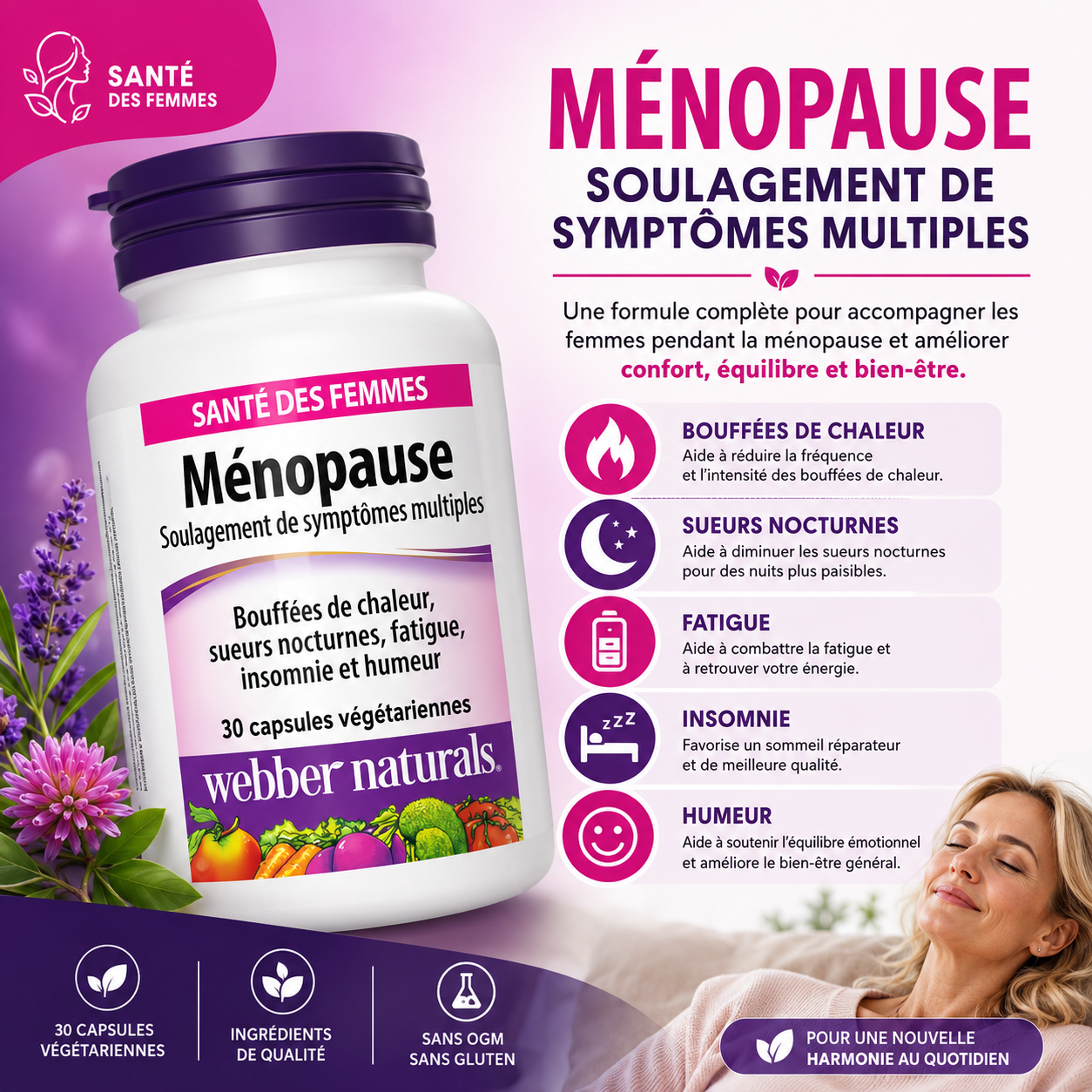 Complement Alimentaire | Ménopause avec EstroG-100: Pour aider les symptômes de la ménopause