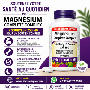 Complement Alimentaire -  Magnésium Complexe 7 sources , 100 caplets