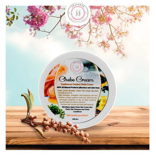 Huile De Chebe 100% Naturelle + Beurre De Karité - Pour La Pousse Des Cheveux - Pommade