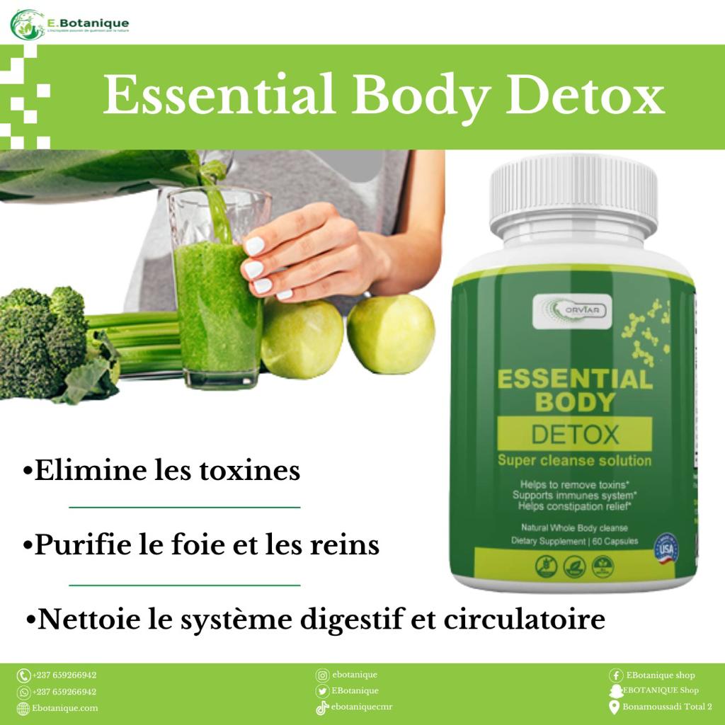 Complement Alimentaire - Essential body Detox, nettoyage naturel de tout le corps
