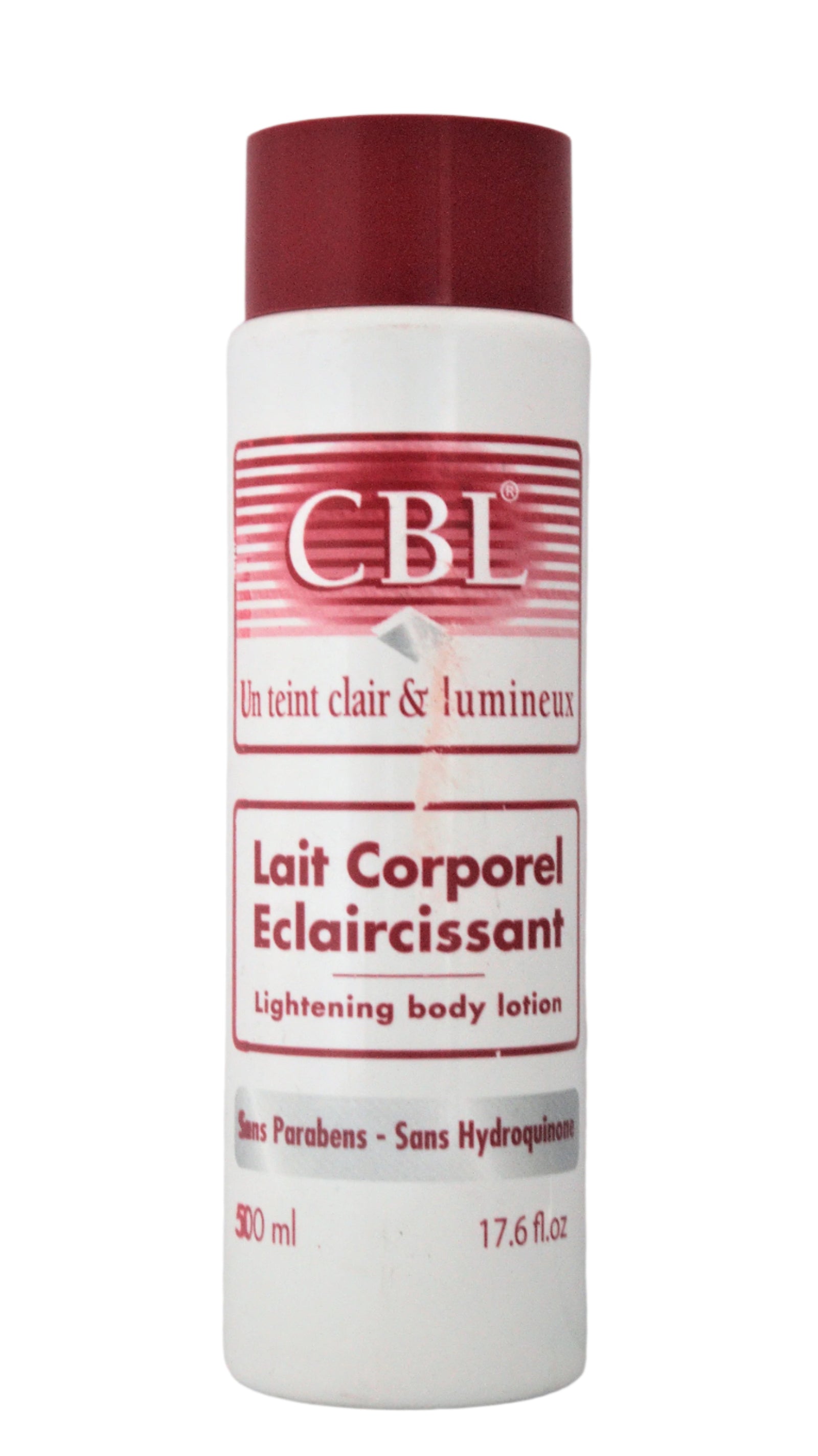 CBL Lait Corporel Eclaircissant 500 ml, Pour un teint clair et lumineux