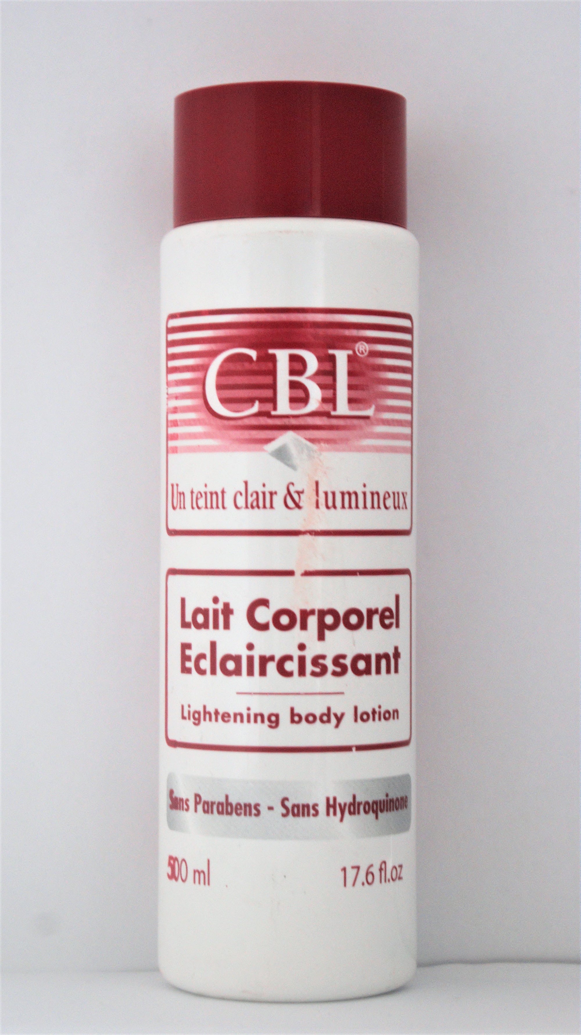 CBL Lait Corporel Eclaircissant 500 ml, Pour un teint clair et lumineux