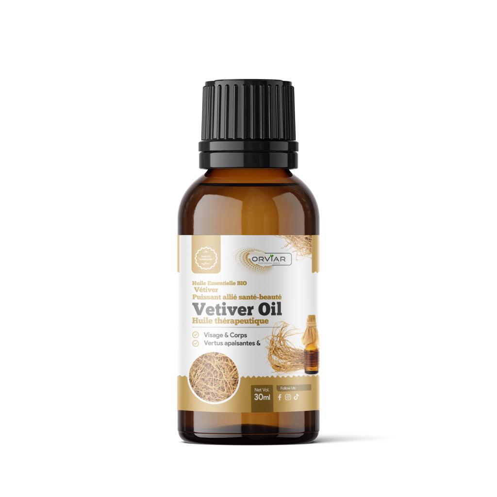 Huile de vétiver - Lutte contre les douleurs articulaires et musculaire, 30 ml