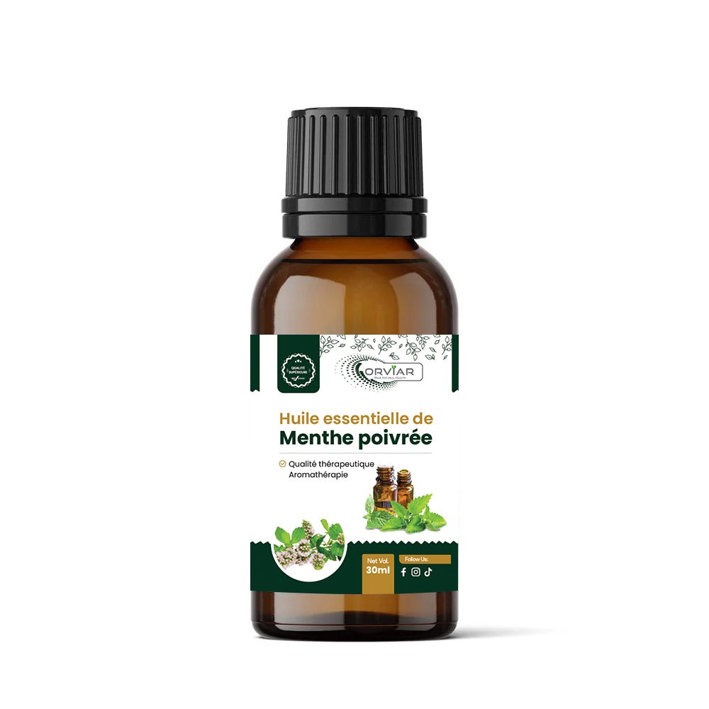 Huile Essentielle de Menthe Poivrée 30 ml –  Pure et Naturelle | Ebotanique