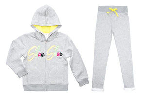 Ensemble jogging SHANSHAR gris 100% coton