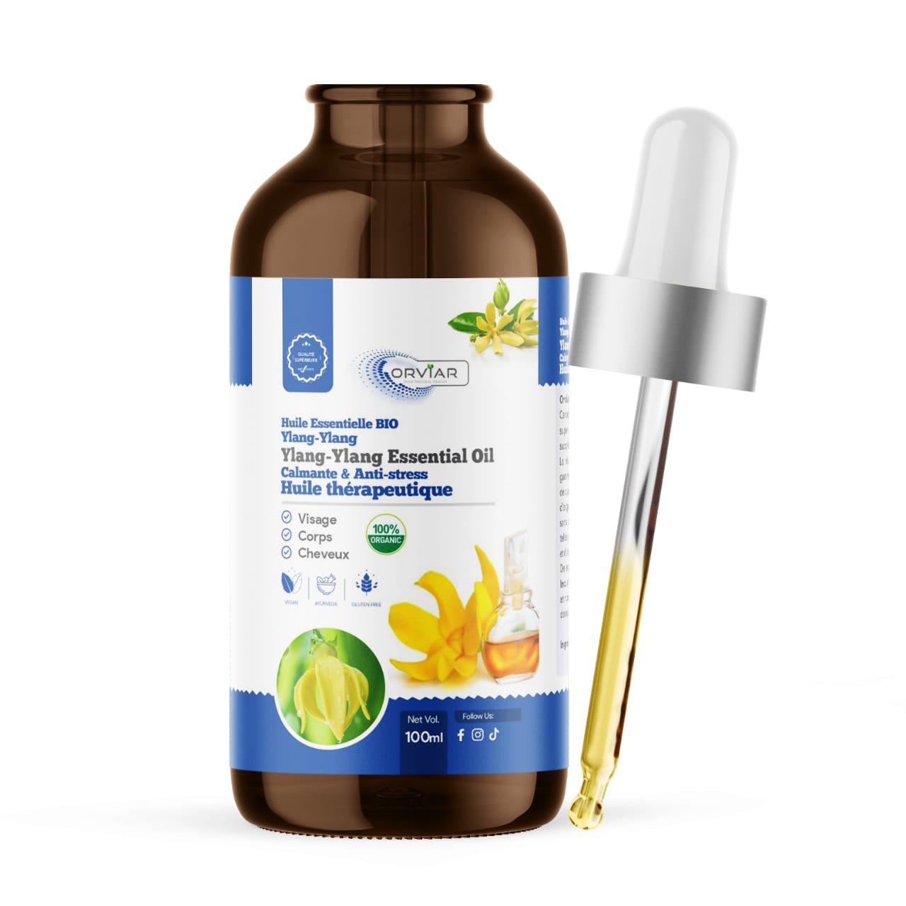 Huile essentielle d'Ylang-ylang BIO - 100 ml