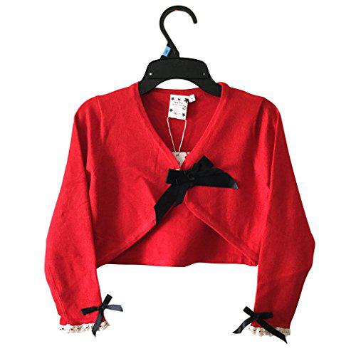 ShanShar - Boléro enfant 100% coton rouge