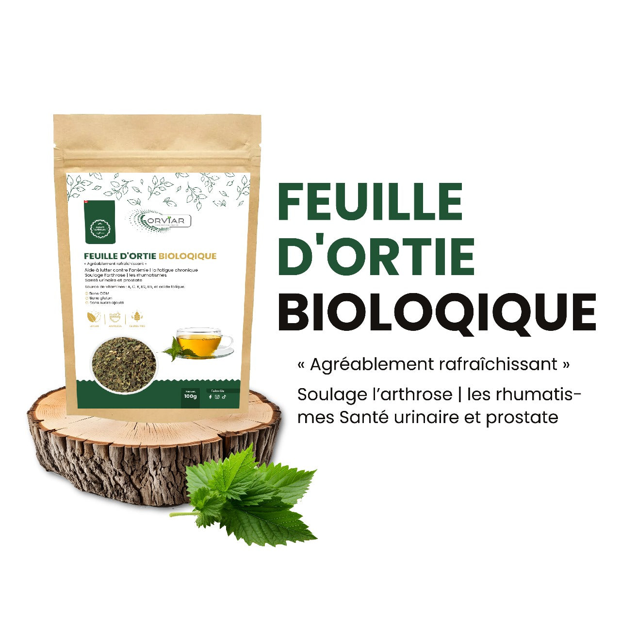 Infusion Feuilles d’ortie,Soulage l’arthrose - Ebotanique | Cameroun