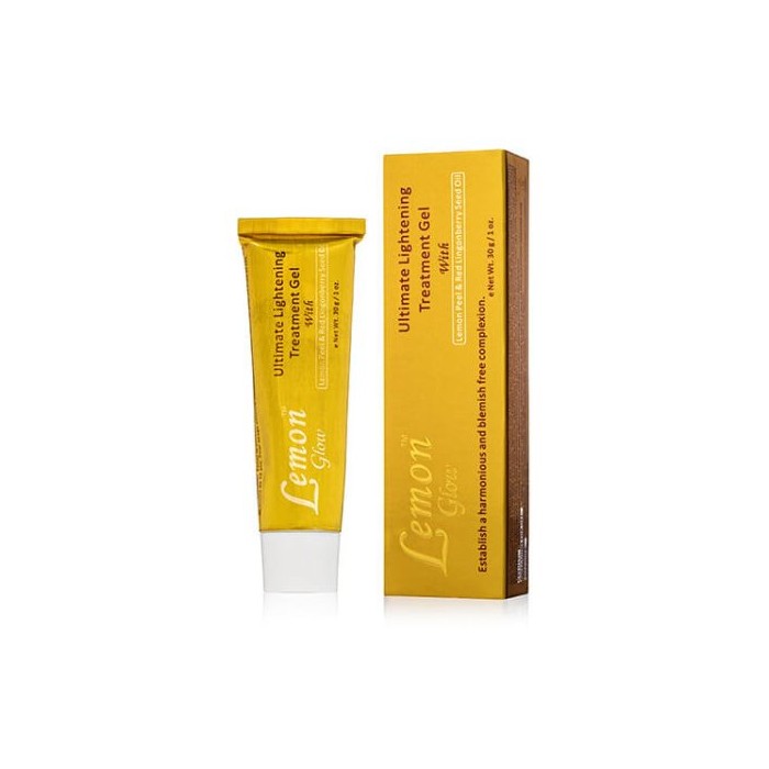 Gel de traitement éclaircissant ultime Lemon Glow avec zeste de citron et huile de graines d'airelles rouges- Labelle Glow