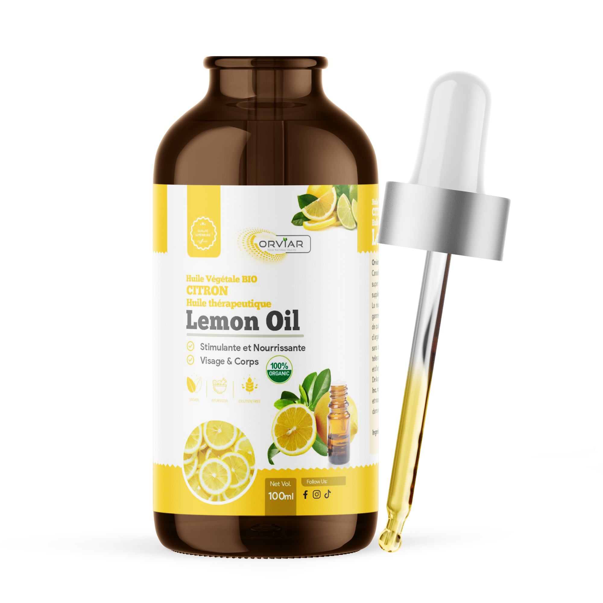 Huile Essentielle de citron - Lemon Oil 100 ml
