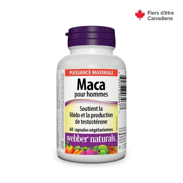 Complement Alimentaire Maca pour hommes, soutient la libido et la production de testosterone