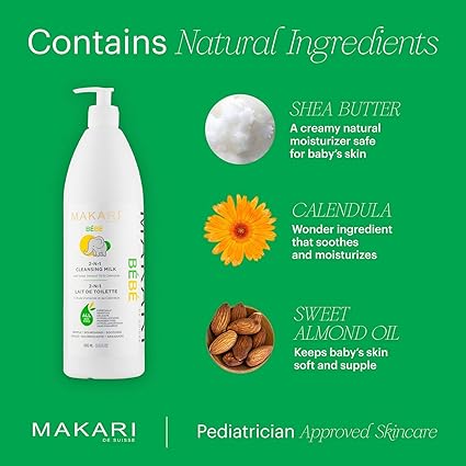 Makari - Bebe Lait nettoyant à l'huile d'amade douce et au calendula