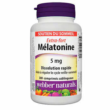 webber naturals - Mélatonine 5 mg extra-forte à dissolution rapide