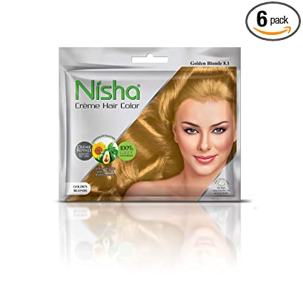 Nisha crème royale de coloration pour cheveux- blond doré