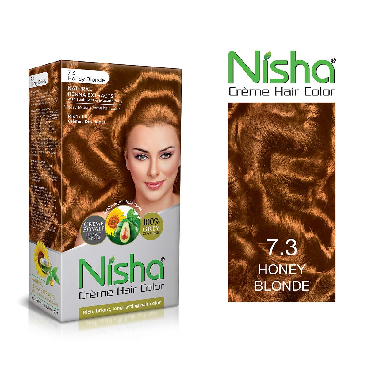 Nisha crème hair colour, Honey blonde-couleur de cheveux riche, lumineuse et durable