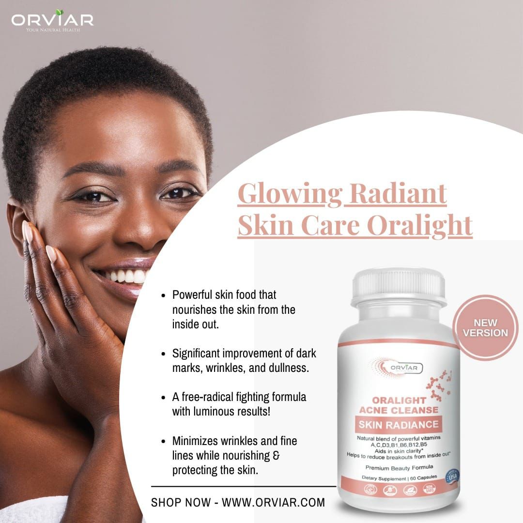 Complement Alimentaire Oralight acne cleanse skin radiance- Réduire les boutons et taches de l'interieur