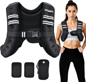 Gilets de poids corporel ajustables 9,46 kg| Musculation, course, marche, perte de poids