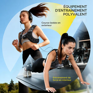 Gilets de poids corporel ajustables 9,46 kg| Musculation, course, marche, perte de poids