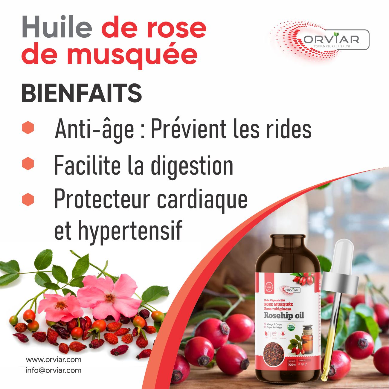 Huile Rose de Musquée BIO   100 ml