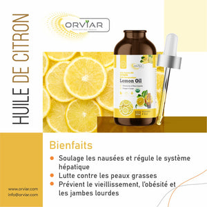 Huile Essentielle de citron - Lemon Oil 100 ml