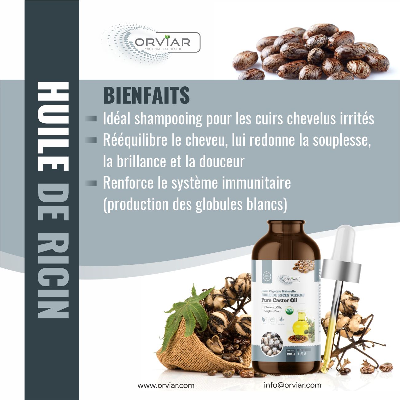 Huile de RICIN vierge 100 ml