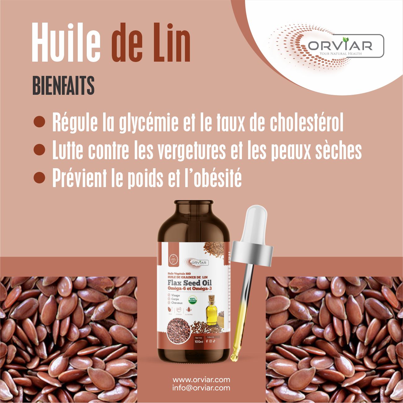 Huile de graines de lin