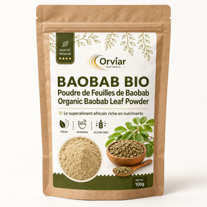 Poudre de feuilles de baobab bio 100 g | Ebotanique – Cameroun