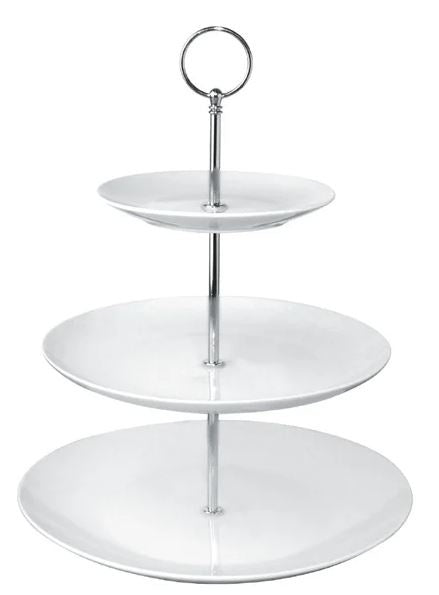 Decor Présentoir à Fruits/Gateaux  Inox 3 Niveaux