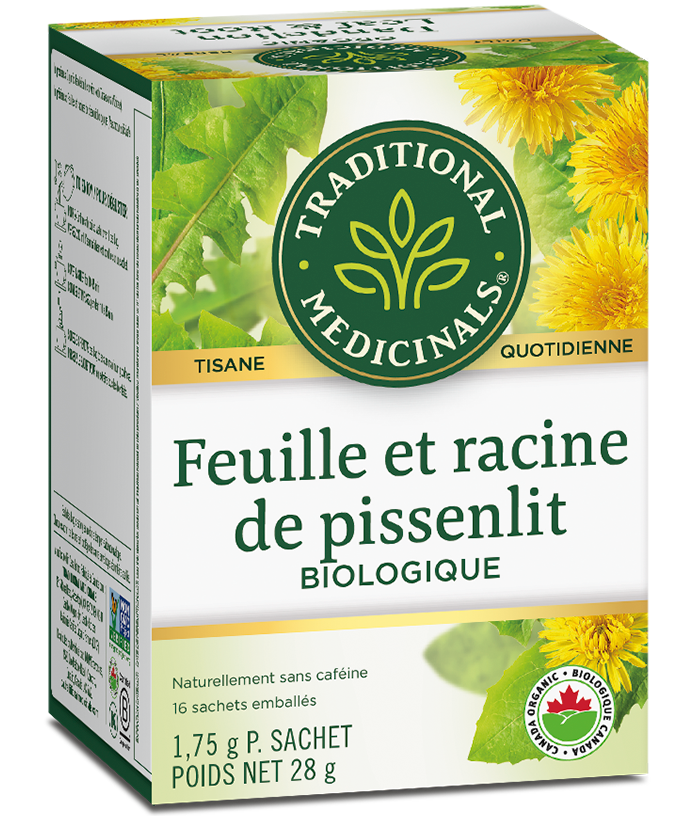 Tisane biologique à la feuille et à la racine de pissenlit, 16 sachets