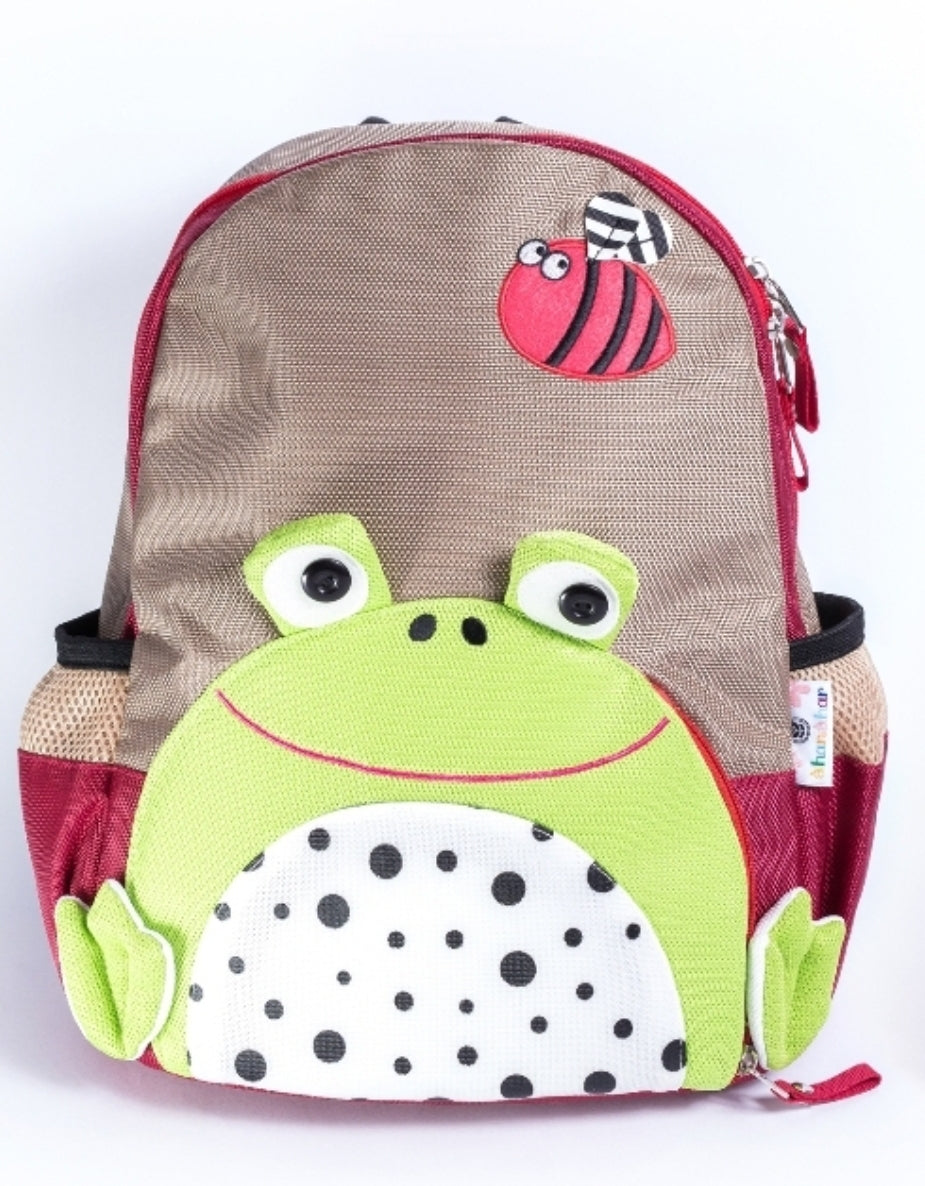 Sac à dos motif grenouille de dessin animé - Durabilité : 2 ans minimum garantie