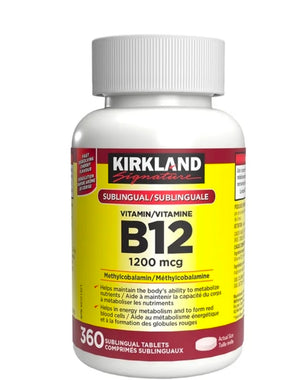 Complement Alimentaire Vitamine B12 - 1 200 mcg, 360 comprimés