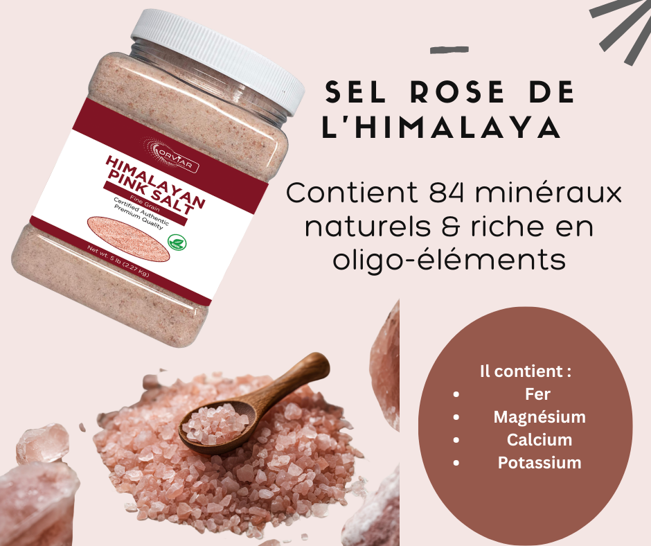 Sel Rose de l'Himalaya | Himalaya Salt  Cameroun - ebotanique