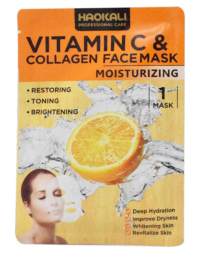 Masque facial hydratant à la vitamine C et au collagène AZURE