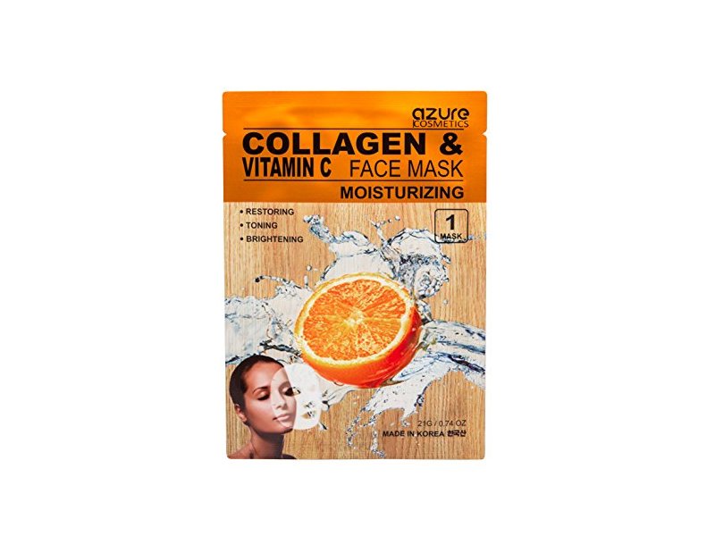 Masque facial hydratant à la vitamine C et au collagène AZURE