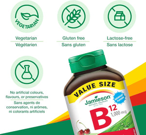 Complement Alimentaire Jamieson Vitamine B12 1 000 mcg,
