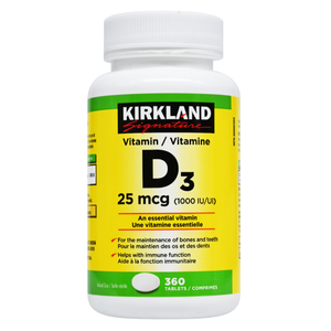 Vitamine D3 1000 UI, 360 comprimés