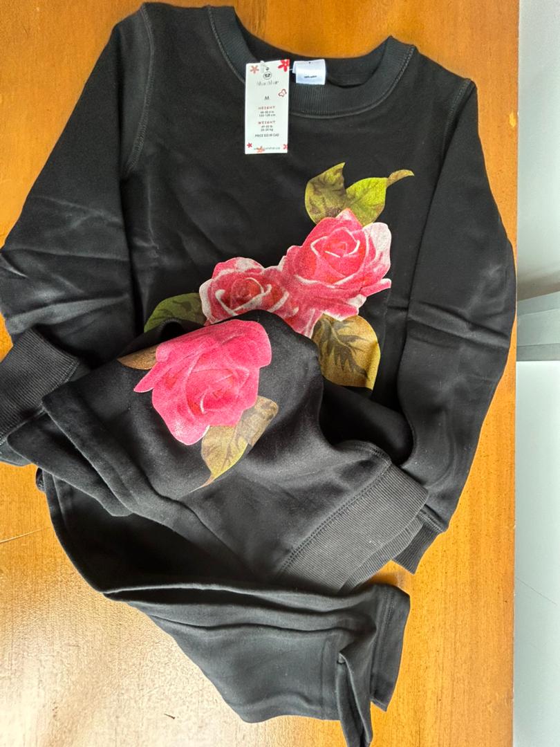 Ensemble jogging FLOWERS by shanshar 100% coton