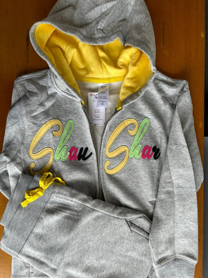 Ensemble jogging SHANSHAR gris 100% coton