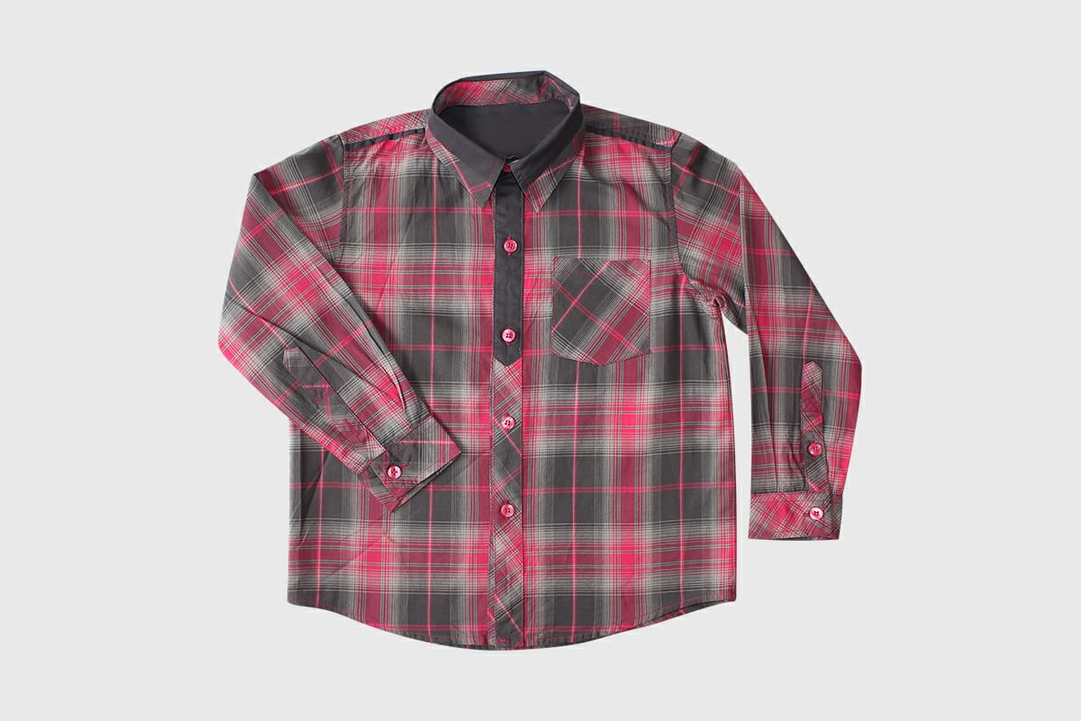 Chemise enfant ShanShar- pink tile design