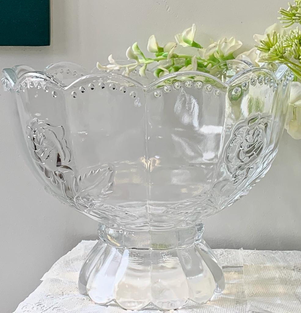 Service de table- Saladière en verre épais