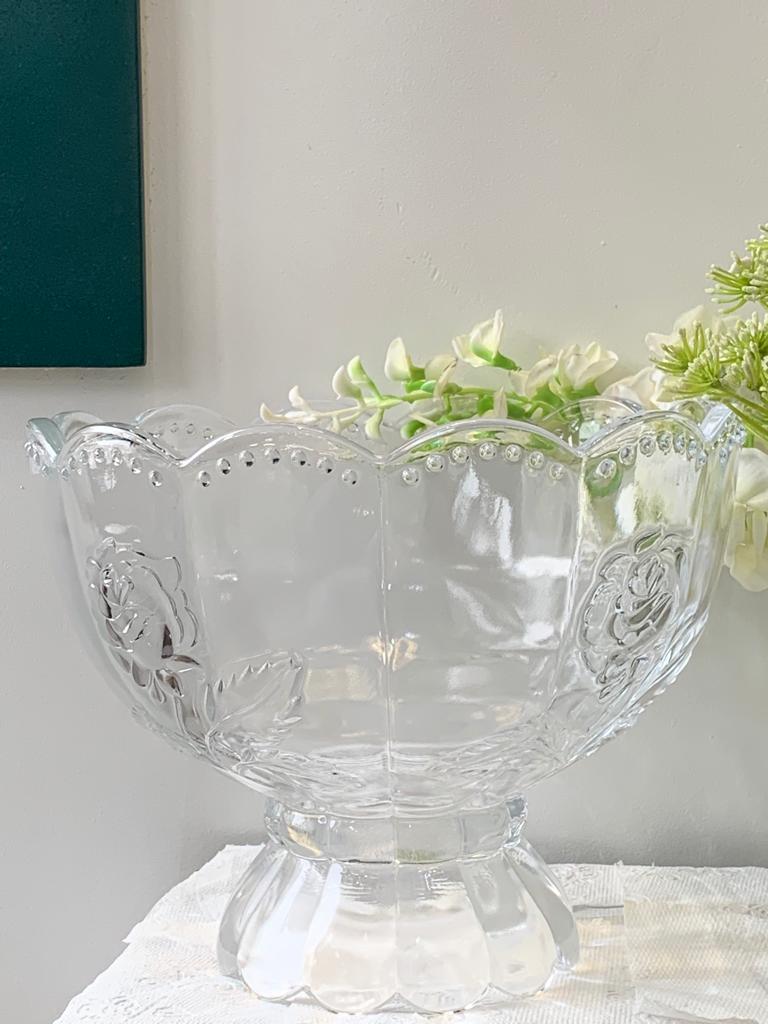 Service de table- Saladière en verre épais