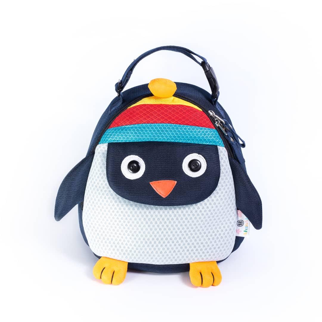 ShanShar sac pour gamelle bleu nuit motif pingouin