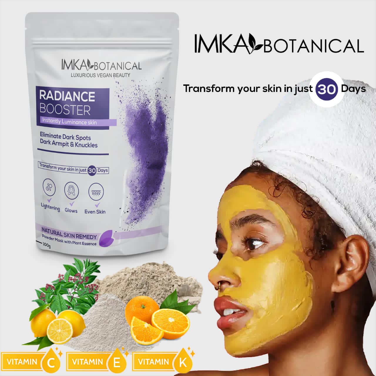 IMKA Masque Botanical Visage plus éclatant